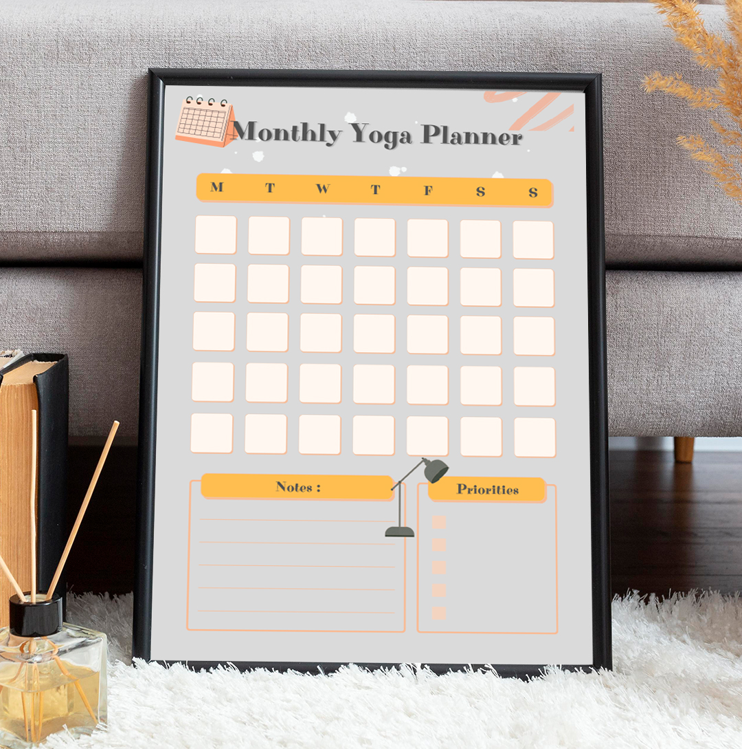 Monthly Yoga Planner