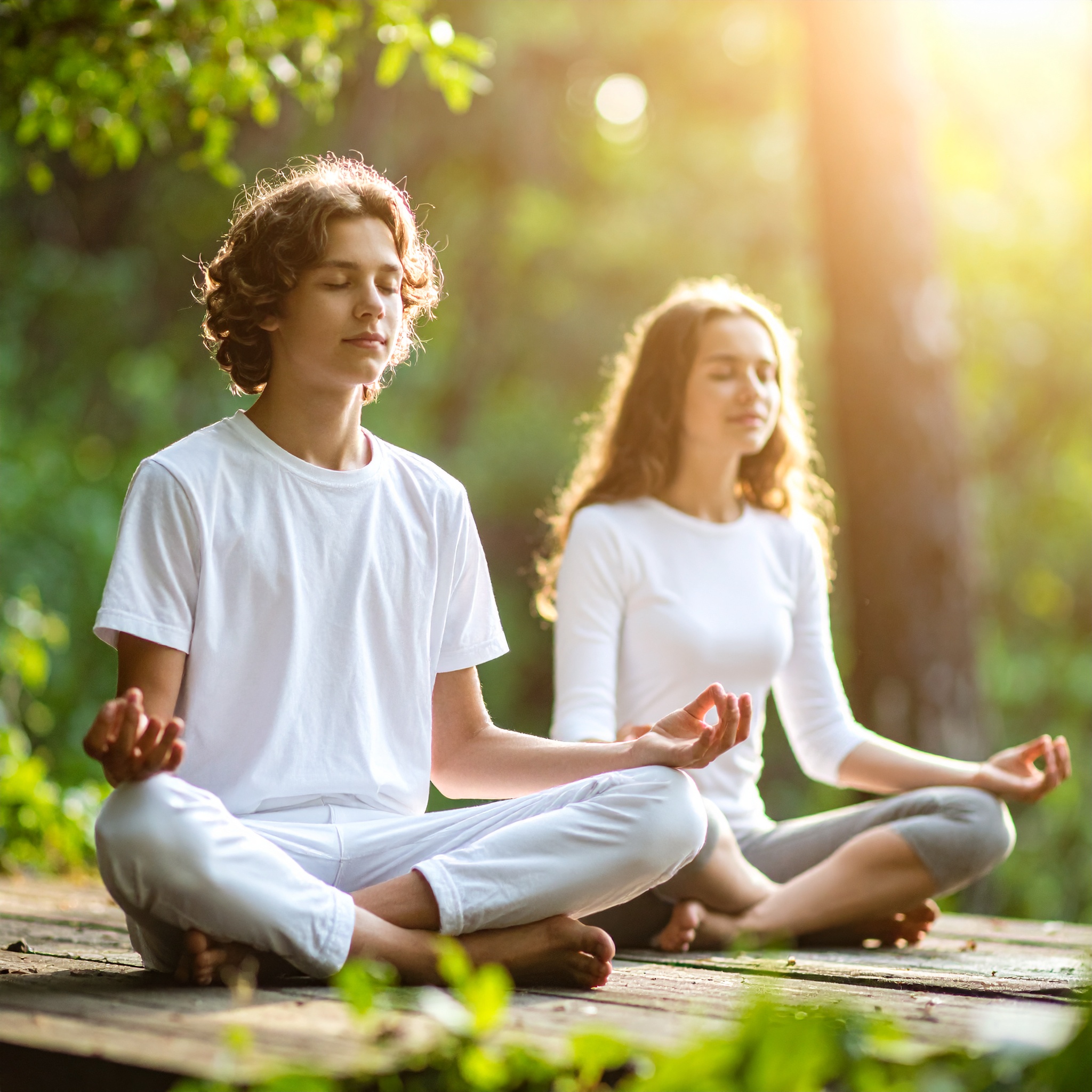 Partner Yoga Connection and Fun for Teens